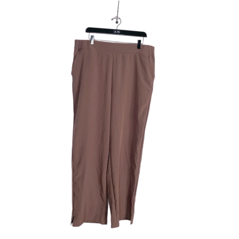 all in motion Wide Leg Pull-On Pants - Mauve Brown